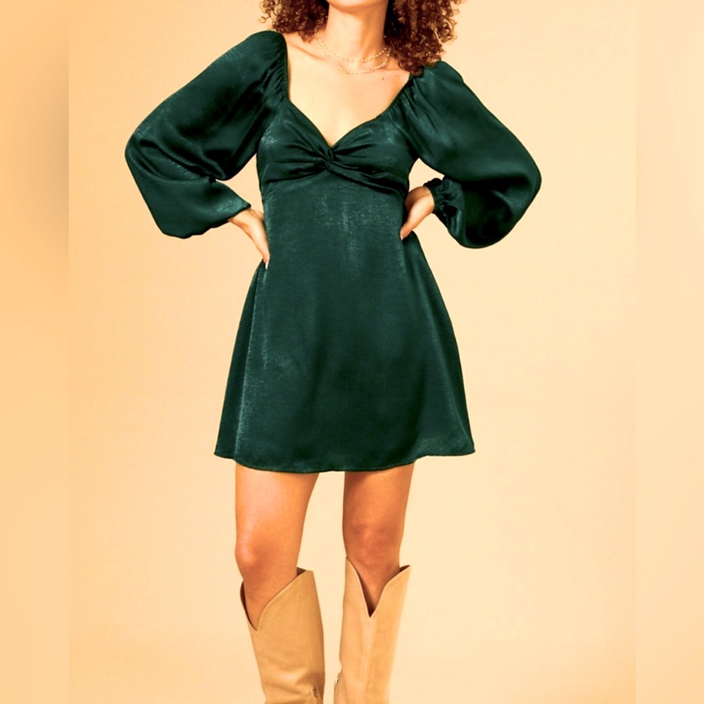 Altar’d State Arden satin mini dress, size XL.